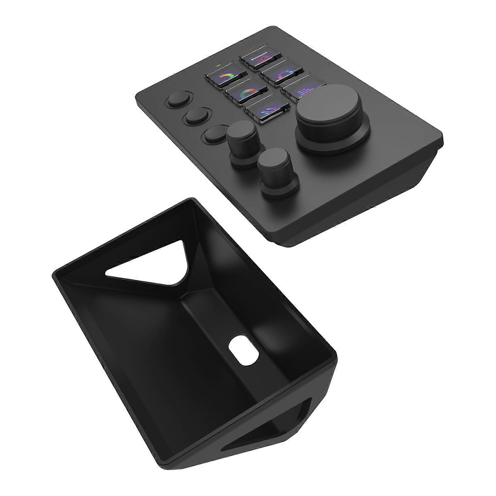 Mechanical Keyboard Multifunctional Knob Mini Keypad Desktop Controller Webcast Music Console PC Accessories  Black