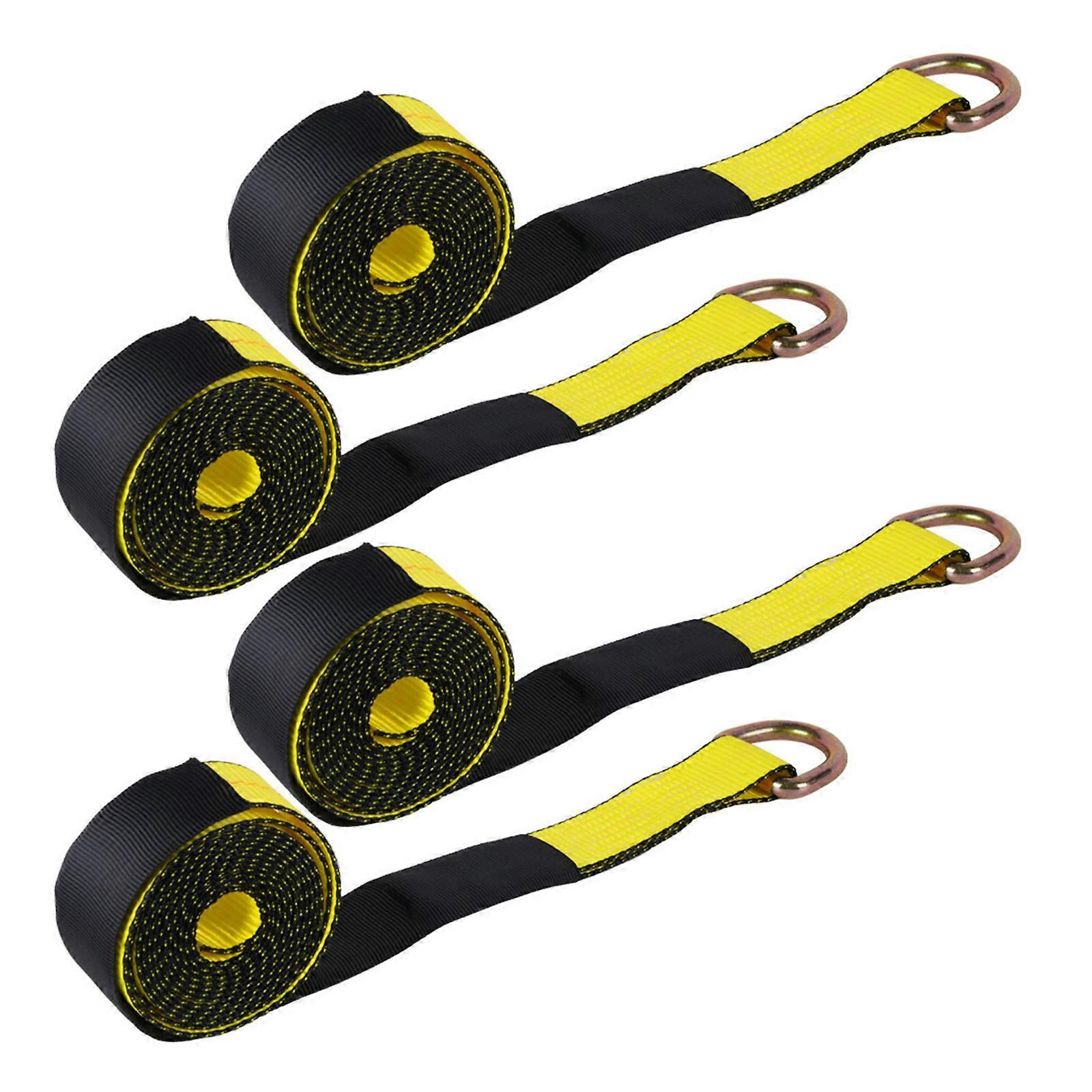 Multiple Purpose Handle Wheel Belts 2 Foot 11000LB Break Strength For Trail Automobiles And Commercial Use Multicolor