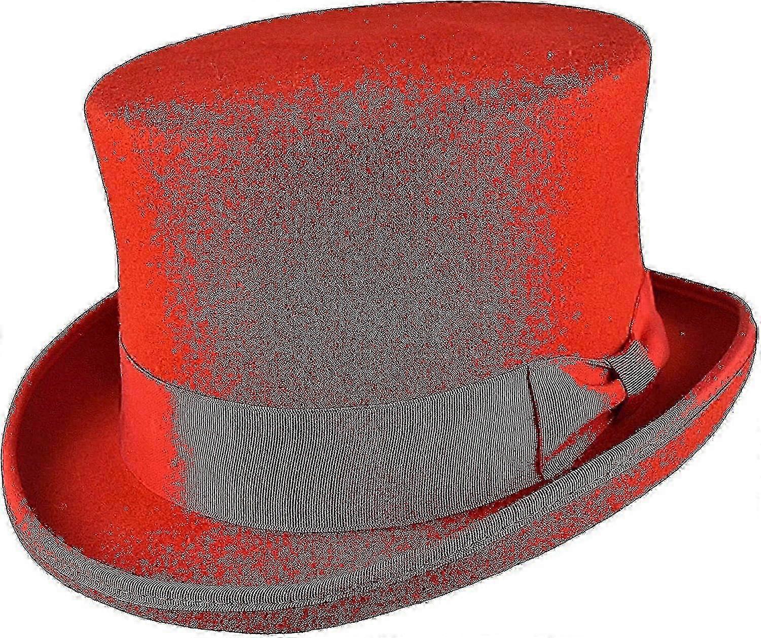 Saten Astarlı El Yapımı Yün Üst Şapka Klasik Resmi Giyim Aksesuarı Erkekler Için Vintage Stil