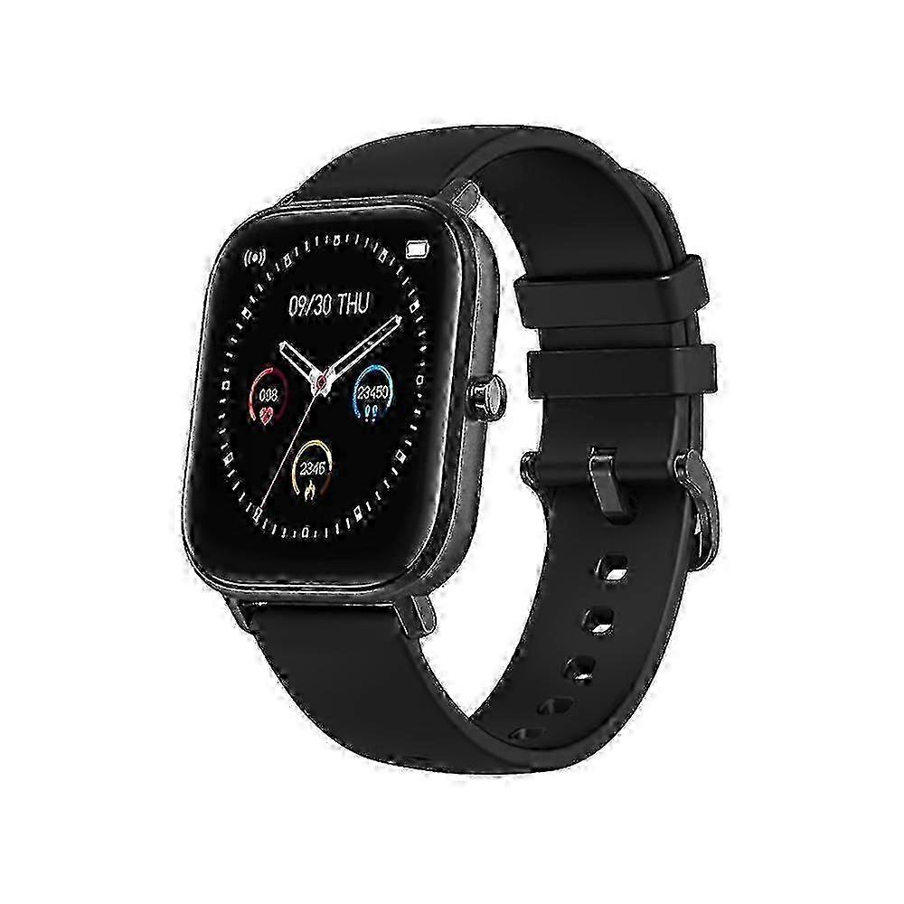 w P8b Ultra Slim Touchscreen Smart Watch with 1.4-inch Square Display Wearable Fitness Tracker with He