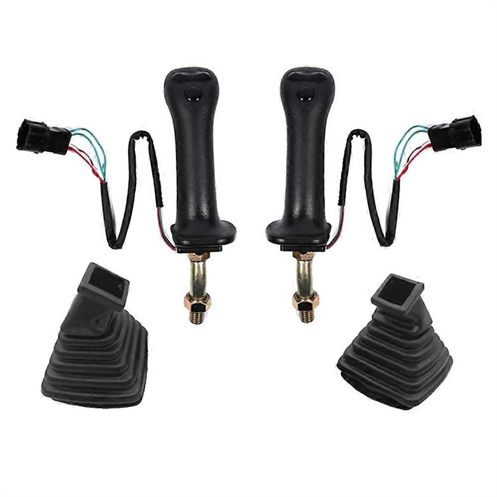 1Pair 3 Buttons Excavator Joystick Gears Handle with Dust Cover Assembly for Daewoo Doosan-DH DX150 DX215 DX225 370-9C