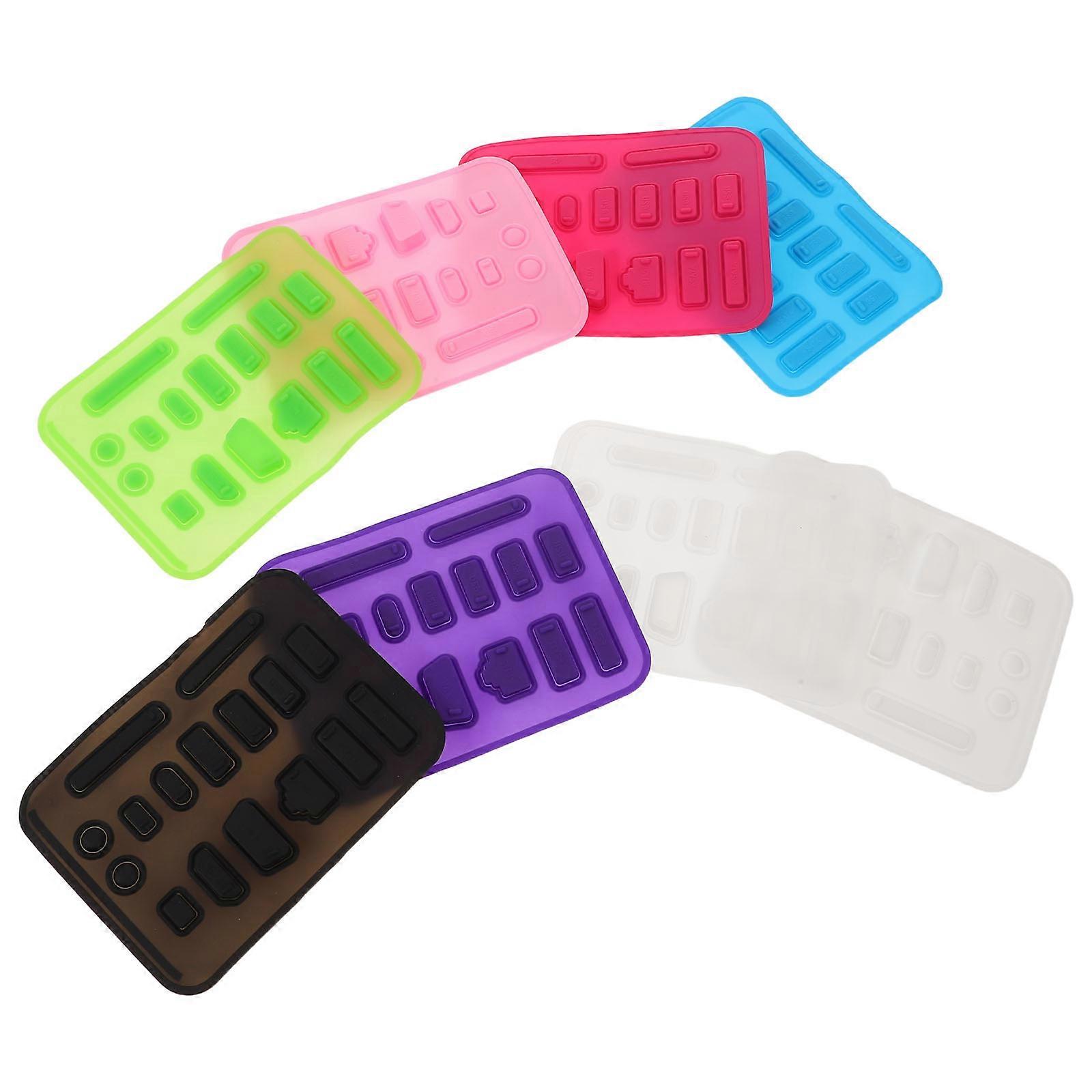 Laptop Dust Plug Silicone Cover for Computer 8Sets Kit