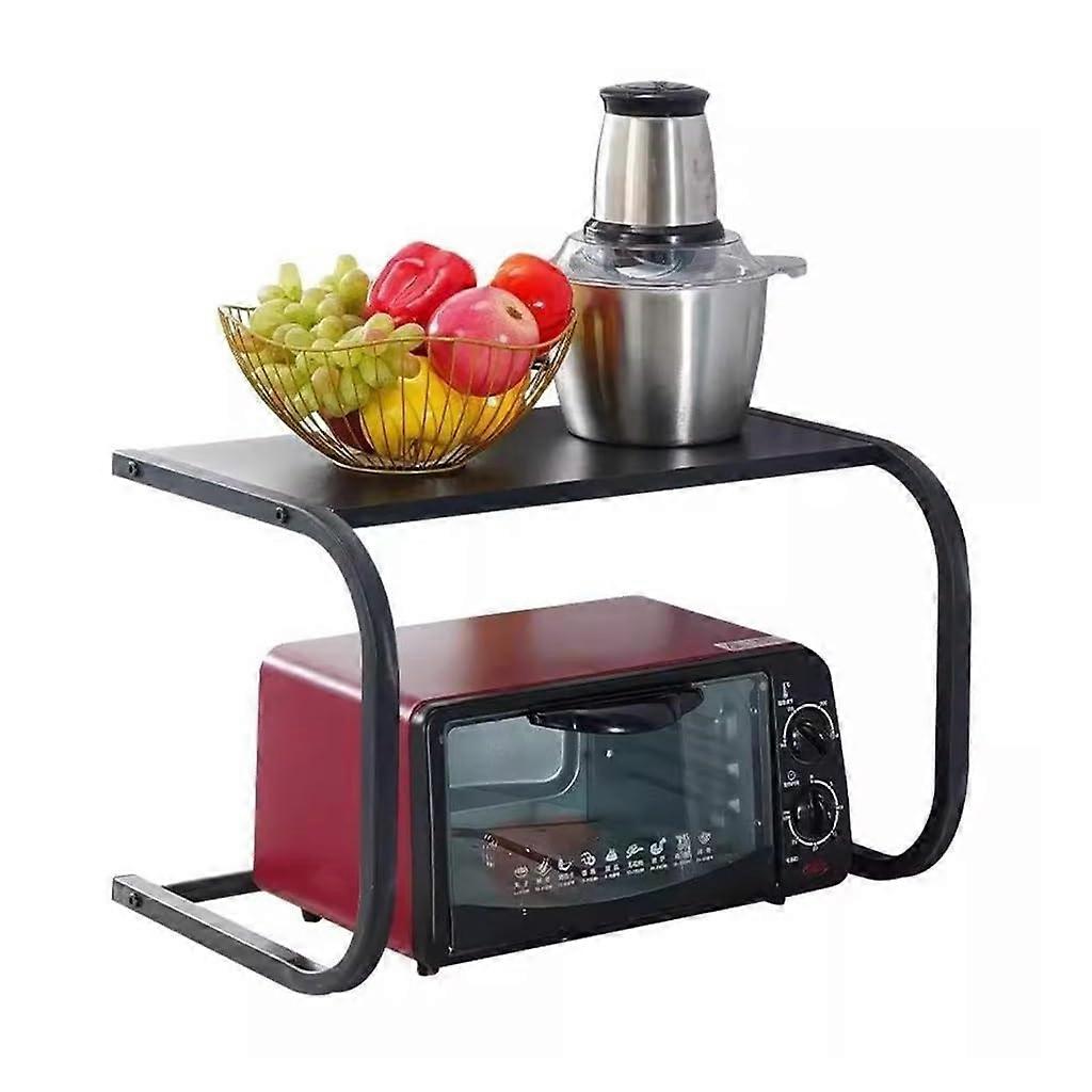 Microwave Oven Rack with Heavy Loadbearing TwoTier UShaped Frame Kitchen Counter Organizer