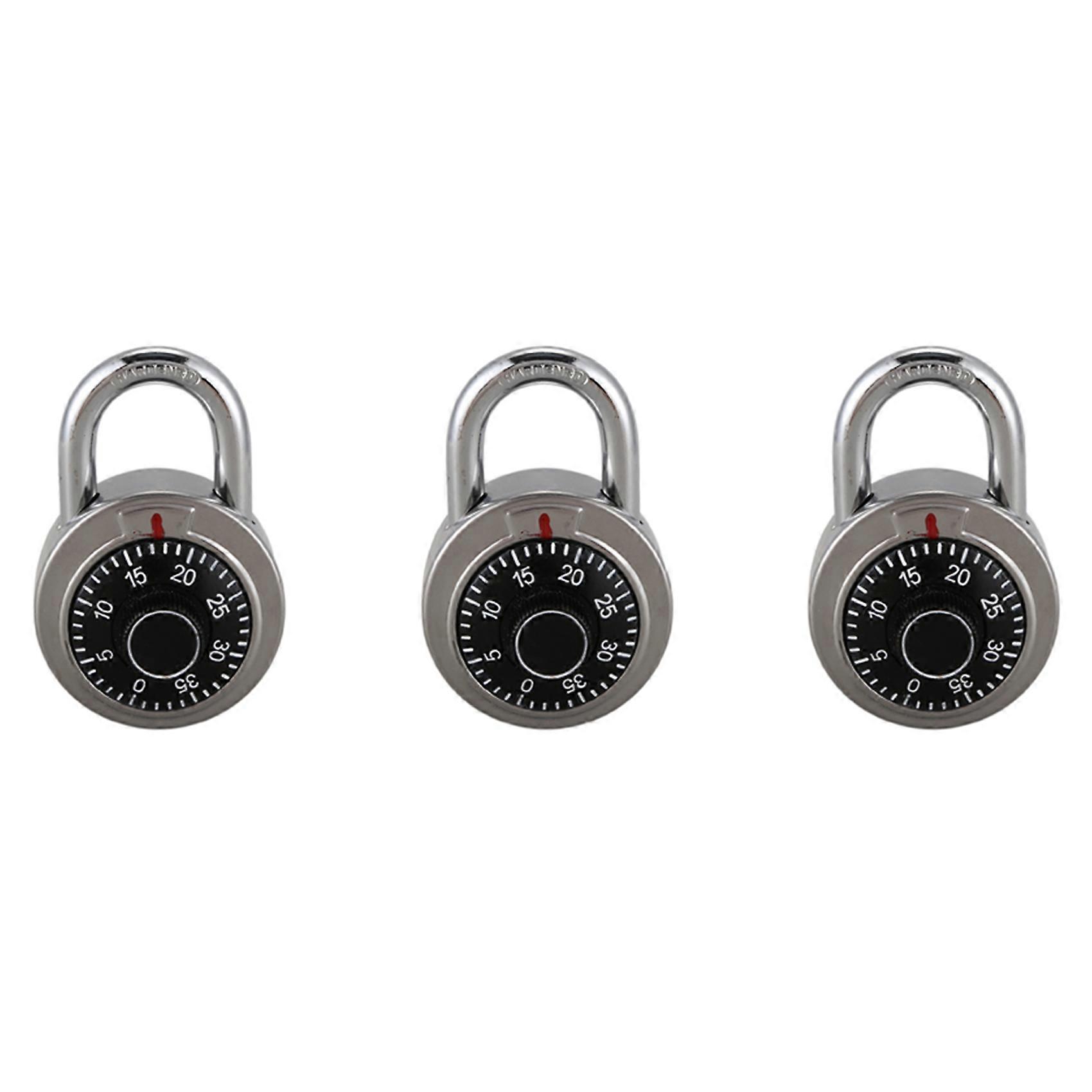 3X Master Coded Lock 50mm with Round Fixed Dial Combination Padlock