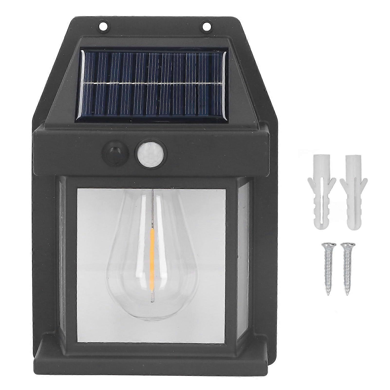 Outdoor Solar Wall Light with Motion Sensor, Dusk to Dawn, 3 Modes, Waterproof for Garden Porch