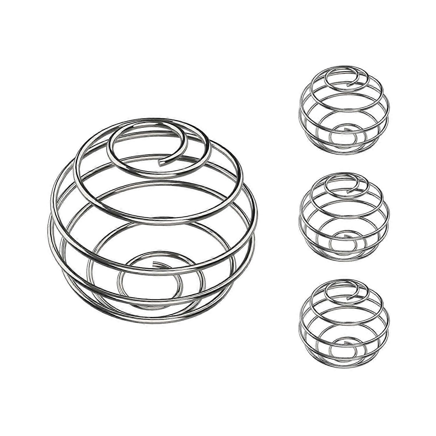Protein Shaker Ball Set, 4 Pcs 304 Stainless Steel Mixer Whisk for 1530 oz Bottles, Rustproof