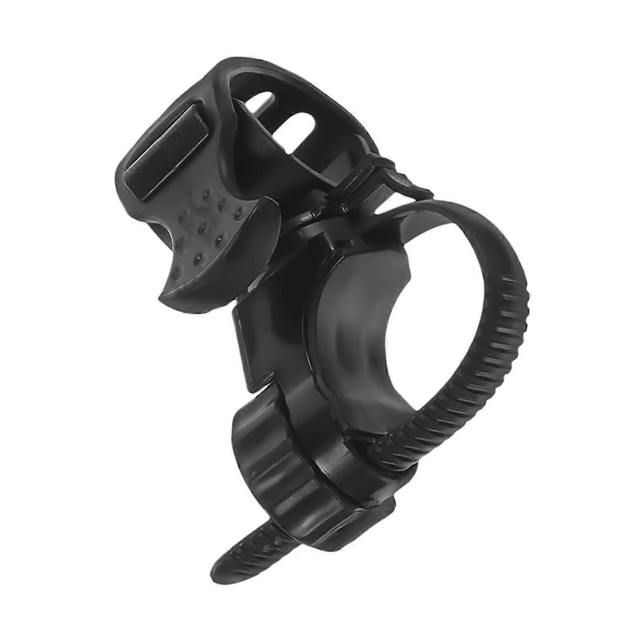 Bicycle Light Mount Adjustable Bike Handlebar Holder Rubber Flashlight Clamp for Mountain LED