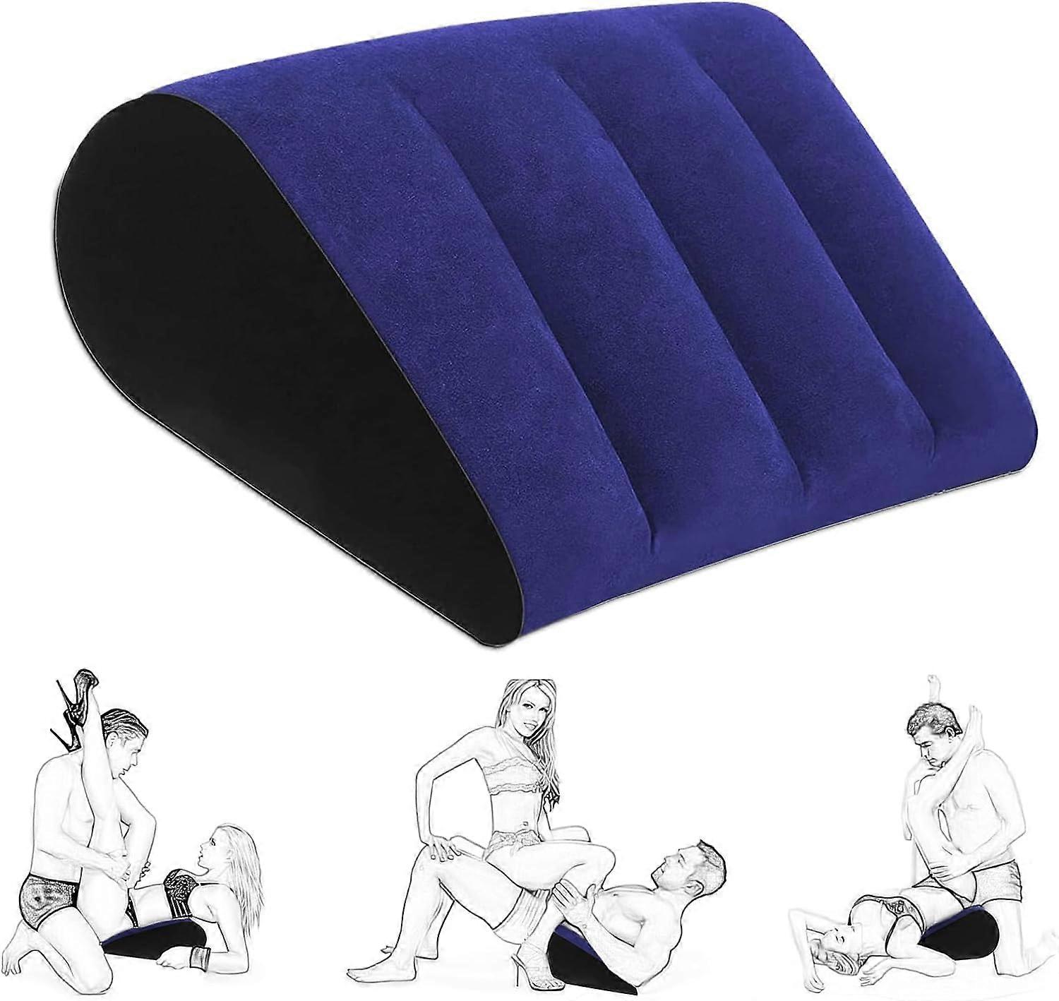 Inflatable Wedge Pillow for Sleeping and Leg Elevation with Ergonomic Design and Quick Inflation