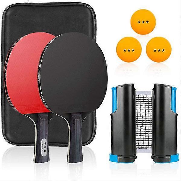 Table tennis set with adjustable net | Fits all tables
