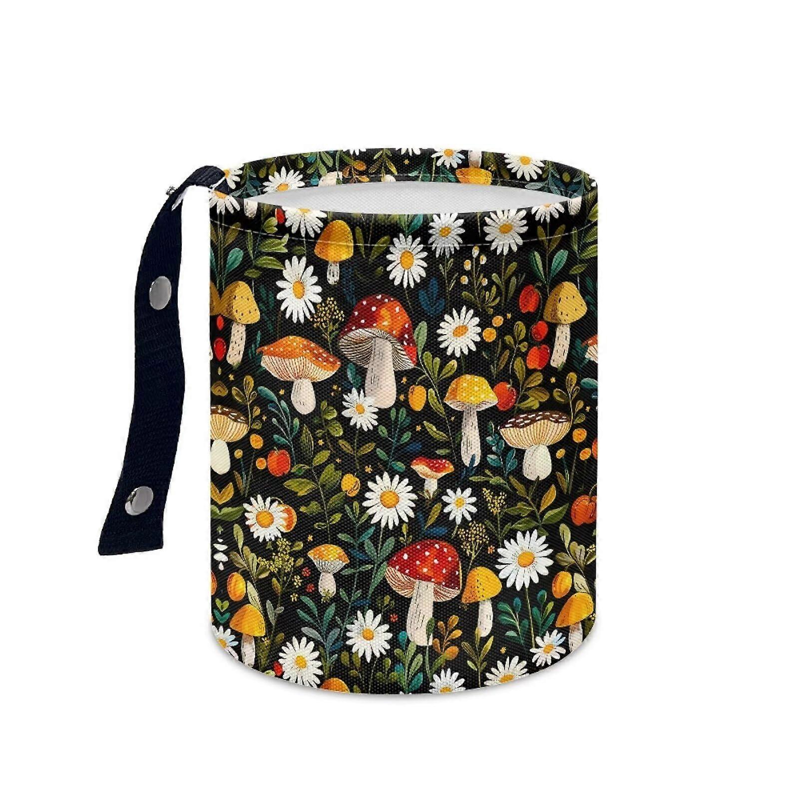 Waterproof Car Trash Can with Lid Collapsible Hanging Organizer for SUV Truck Van