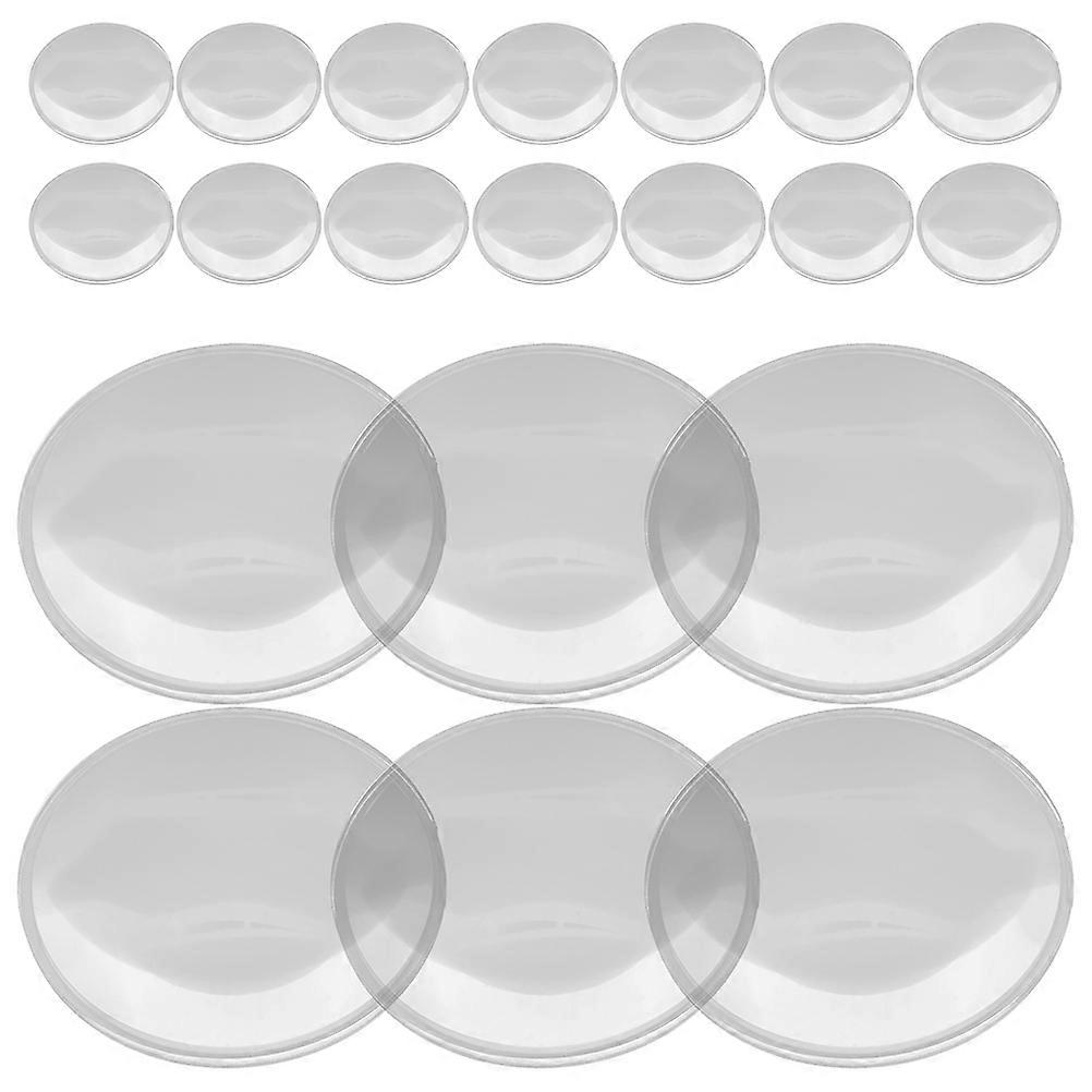 Optical Acrylic Magnifying Lens for Magnification 12Pcs Double Convex Lens