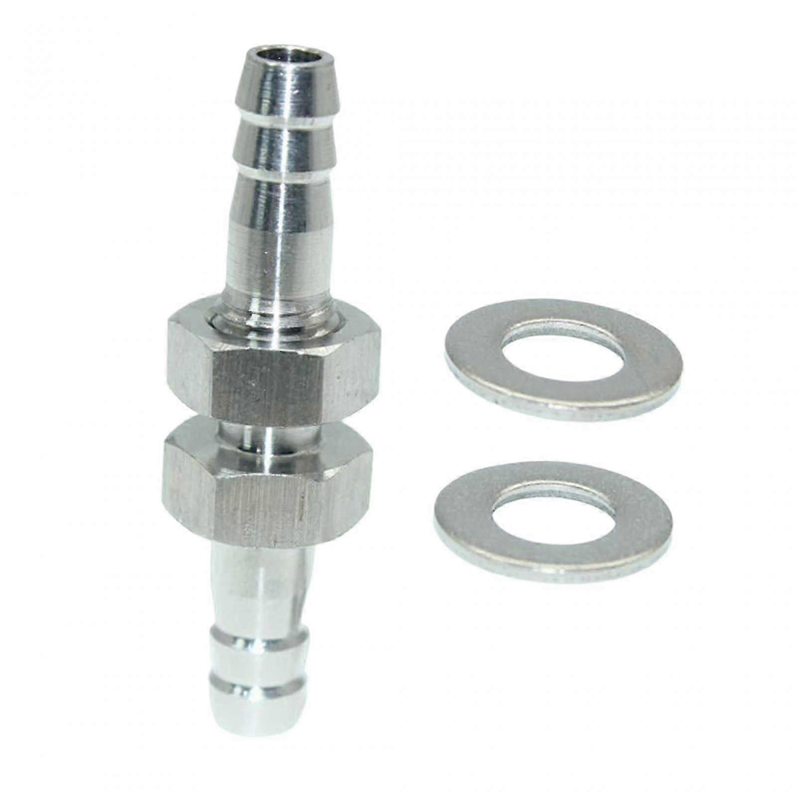 1/4" Hose Barb Easy Installation Replace Parts Durable Barbed Thru-bulk Head