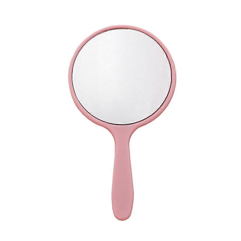 Pink Round Mirror Mini Portable Mirror Handheld Makeup Mirror Cute Portable Handle Mirror Printable