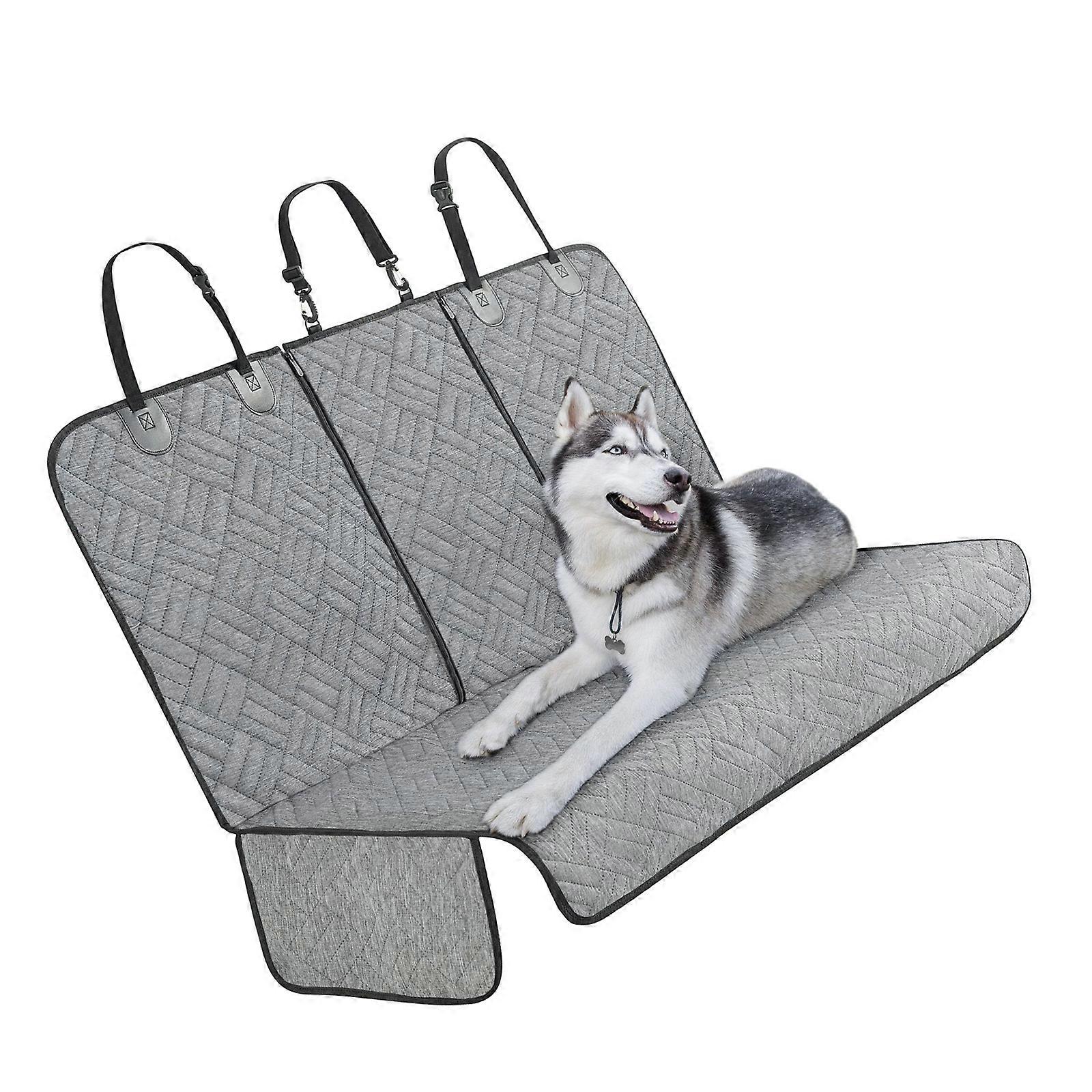Pet Chair Defender Highlighting Tall Fringes and Slide Shih tzus Spill Prevention Partial Cleansing.  Gray