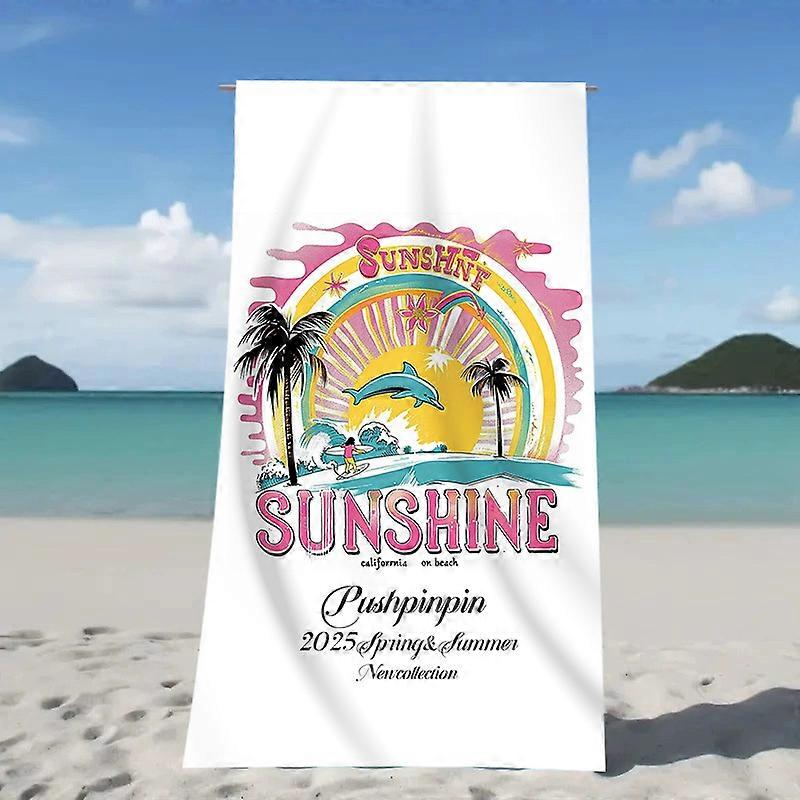 Hawaiian microfiber beach towel digitally printed bath towel