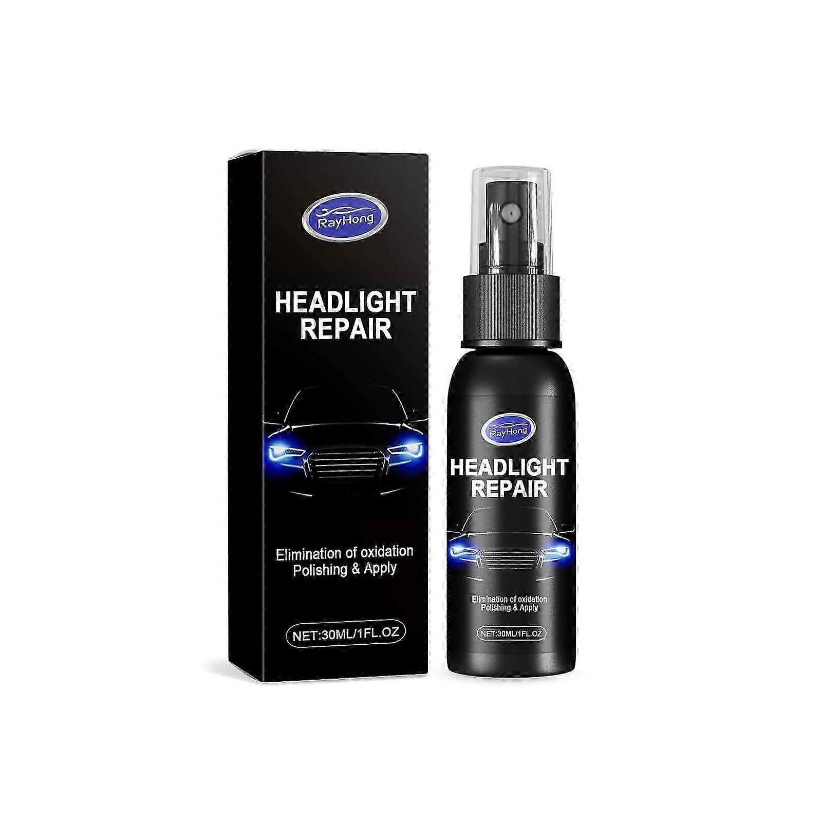 30ml Headlight Repair Spray - Scratch, Yellowing & Oxidation Remover for Clear, Safe Driving