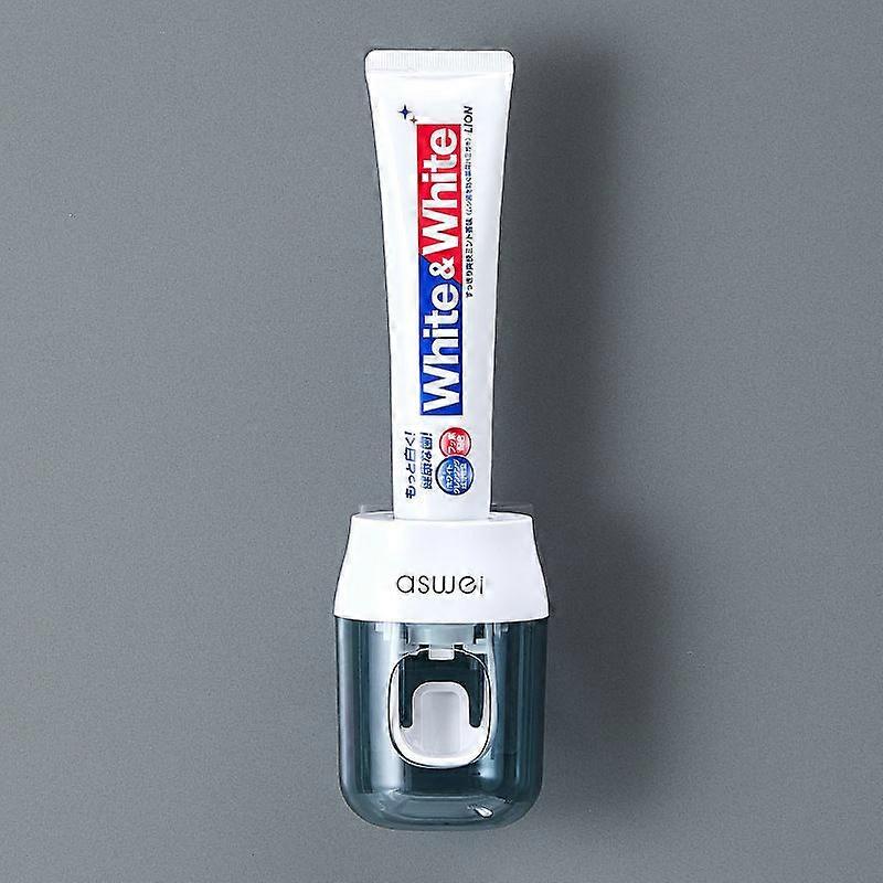Upgrade Your Bathroom with This 1pc Toothpaste Squeezer and Storage Rack - Automatic Toothpaste Refills Made Easy!