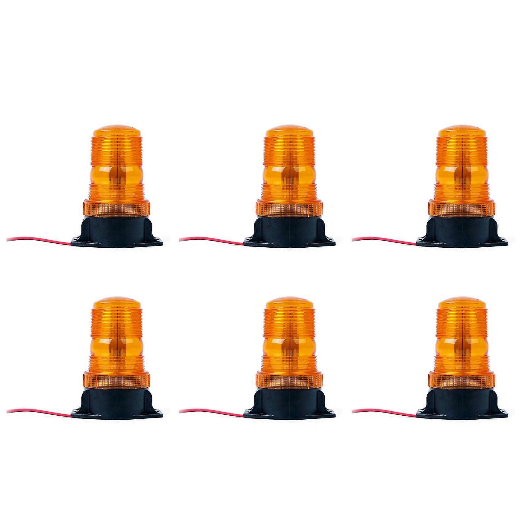 6X Forklift 30 Led Beacon Light Strobe Lamp Hazard Emergency Flashing Warning Amber
