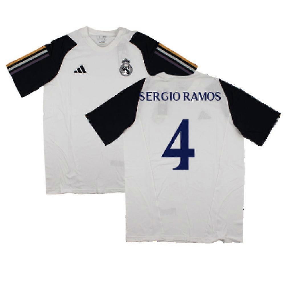 2023-2024 Real Madrid Core Tee (White) (Sergio Ramos 4)