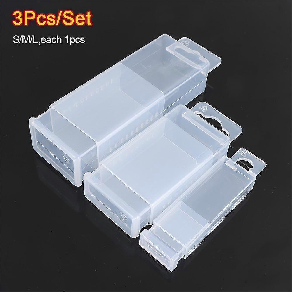 3Pcs/Set Telescoplc Drill Tool Box Adjustable Height Parts Storage Case  Drill Milling Cuter