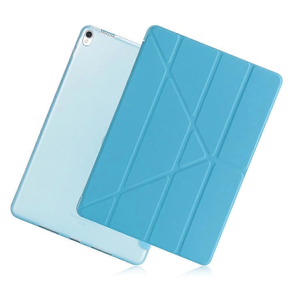 Case For Ipad 5/6/ 9.7 2018/ 9.7 2017 Sky Blue Silicone Multi-fold