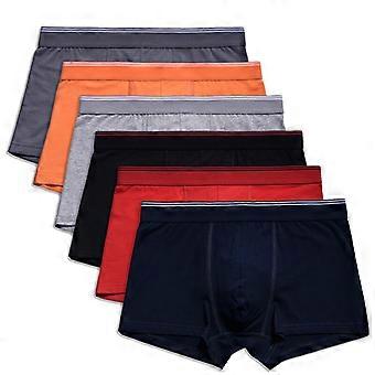 Mens Underwear Cotton U Pouch Boxers Brief Comfort Mid Waist Solid Panties