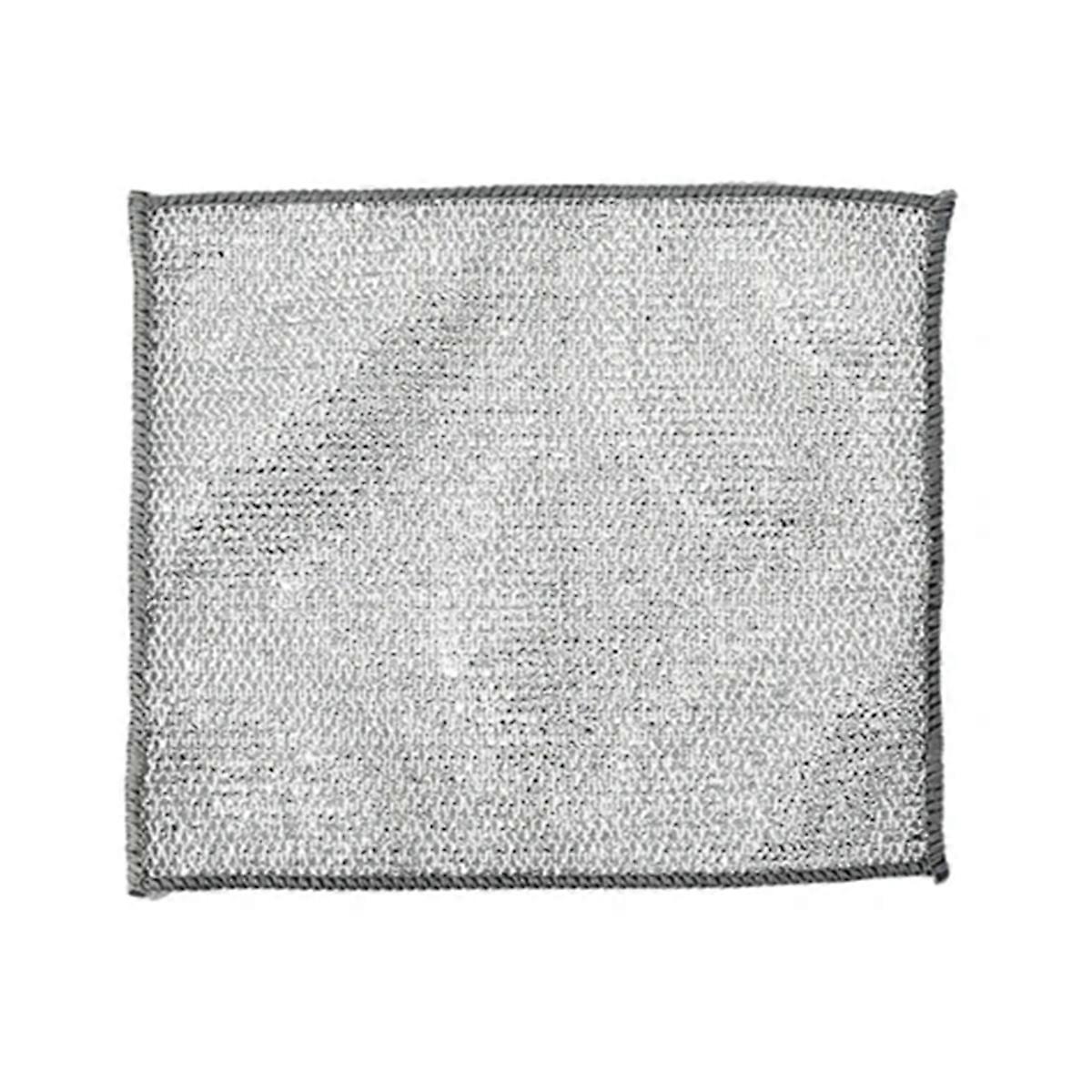 Torchon en tissu argent�� Double face, serviette absorbante antiadh��sive, chiffon �� huile, nettoyage m��nager, ��limination de l'huile, nettoya