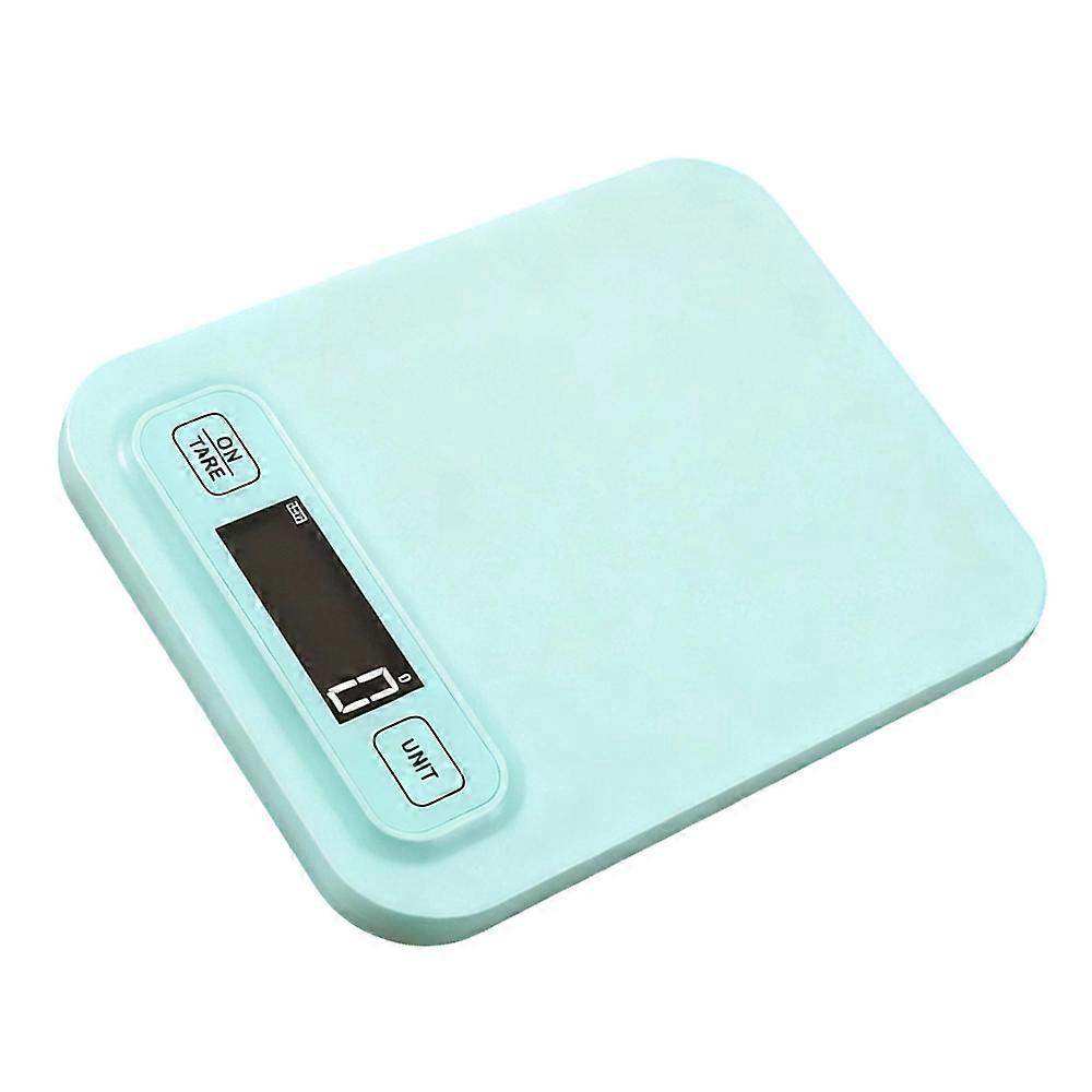 Flat Panel Digital Scale Featuring 1g Accuracy Wide Weighing Ranges Large LCD and Multiple Unit Option for Kitchen Multicolor