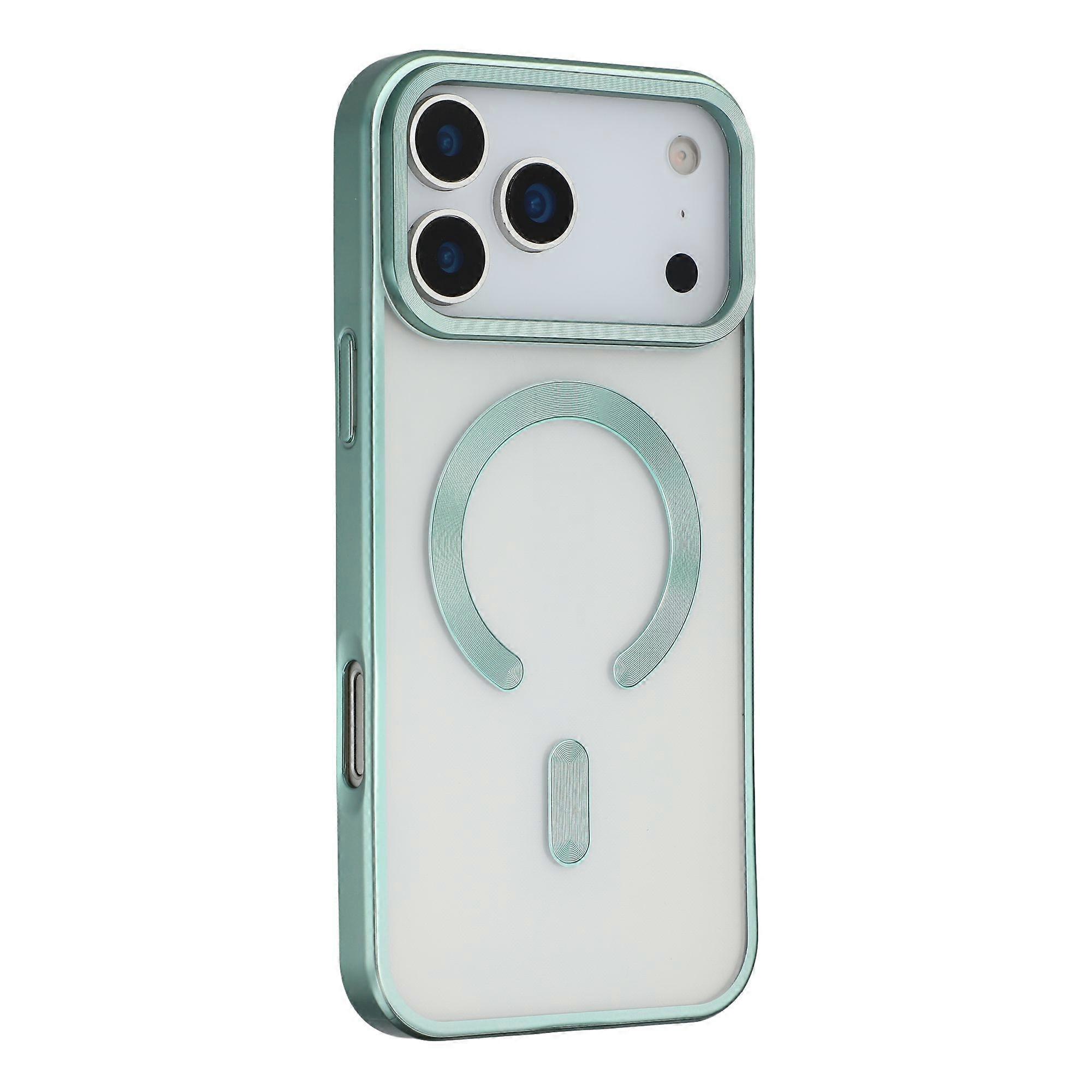 For iPhone 17 Pro Max Case Matte Electroplating Phone Cover Compatible with MagSafe