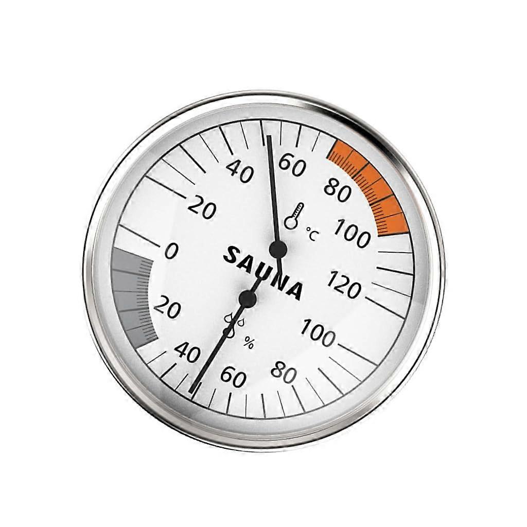 Sauna Thermometer Hygrometer with  Precision Sensors and Large Display for Wall Mounted Use