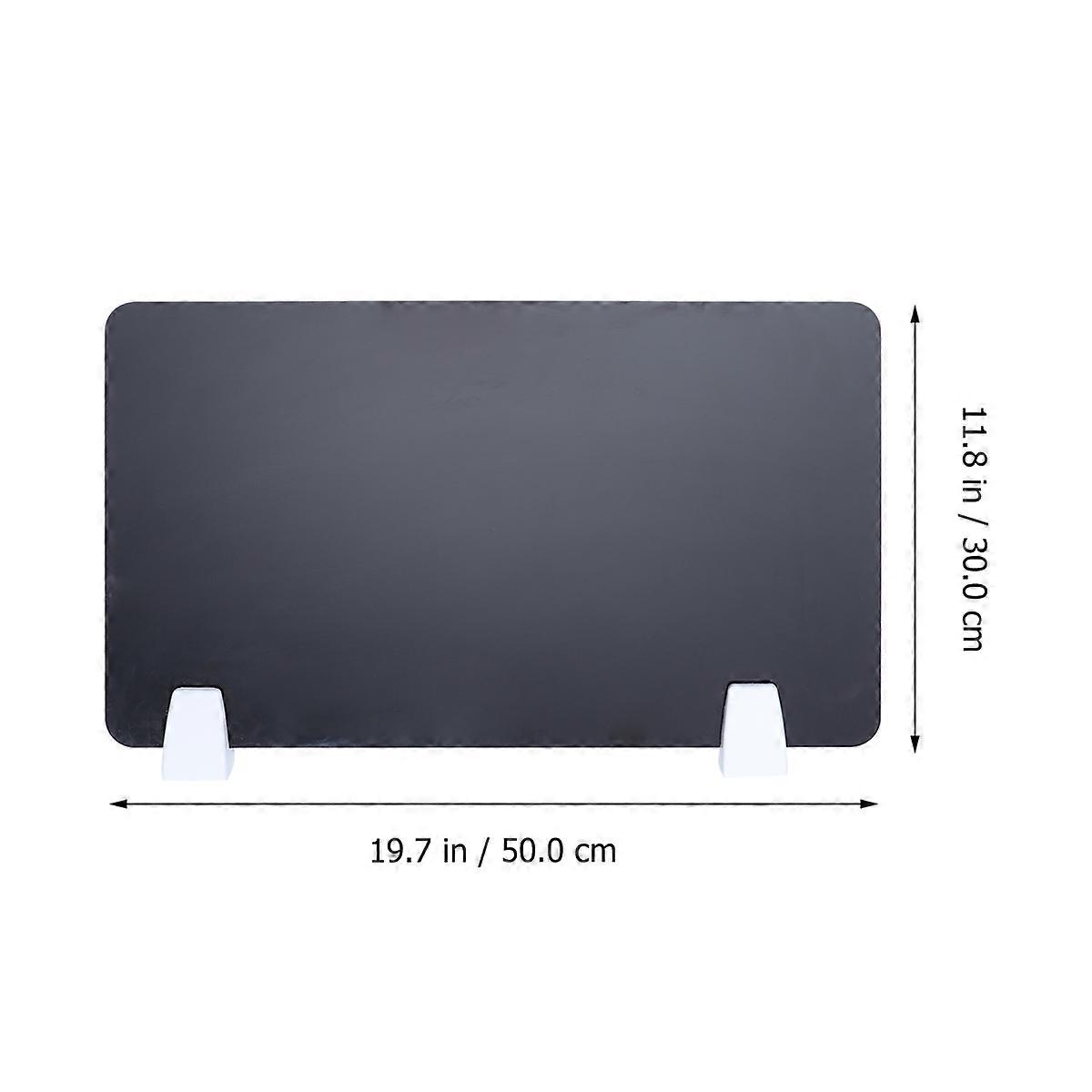 Desk Divider Acrylic Partition Board for Office 1Pcs Practical Use Black