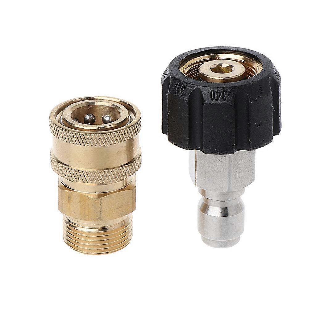 5000PSI Pressure Washer Quick Connect Coupler Set M2214 to 3/8 Pressure Adapter Kit
