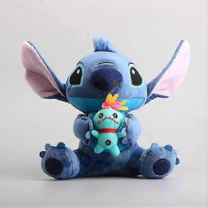 2026 Disney Lilo & Stitch Plush Toy Stitch Holding Scrump Soft Stuffed Doll Xmas Gift
