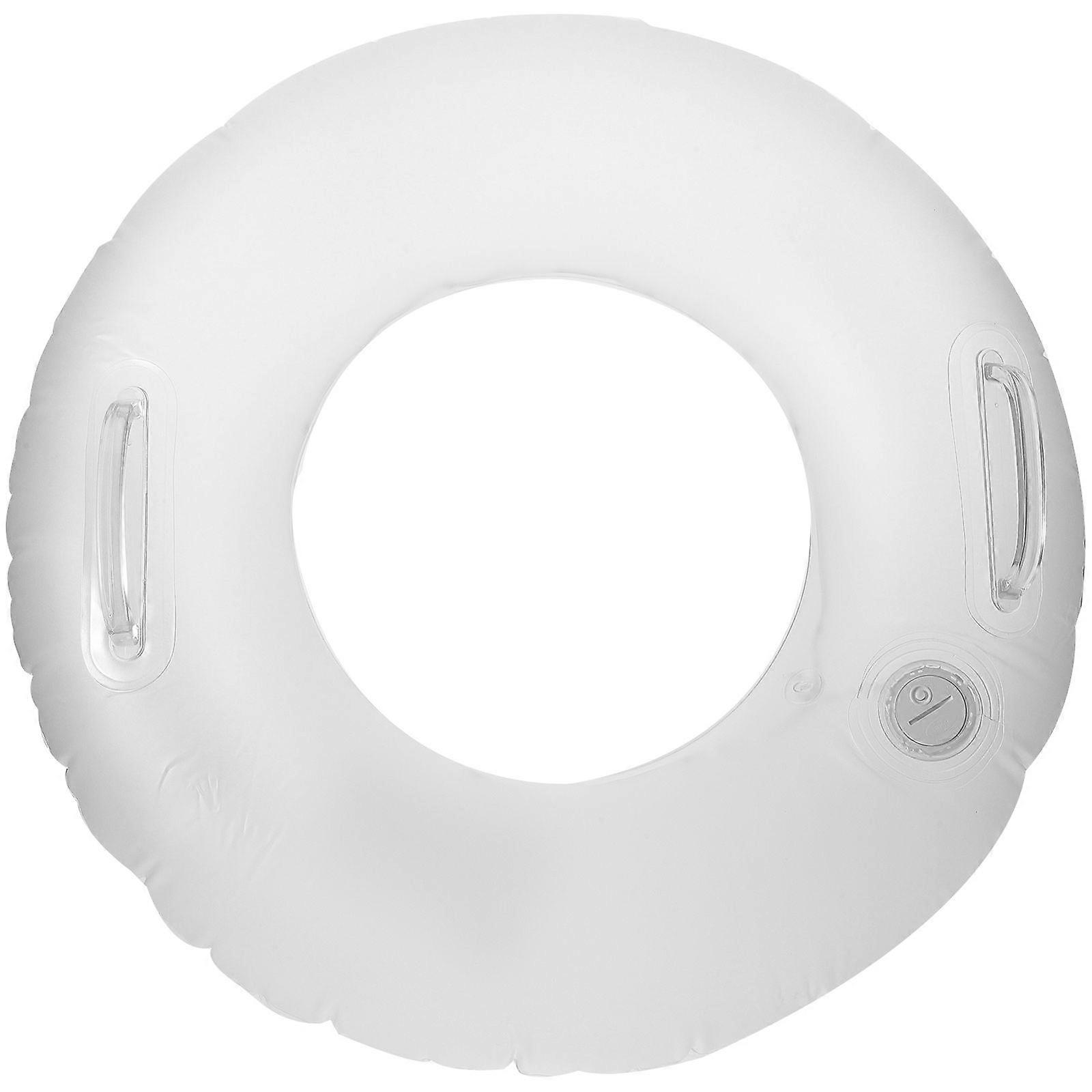 Inflatable Pool Floating Ring Inflatable Luminous Swimming Ring with Handles