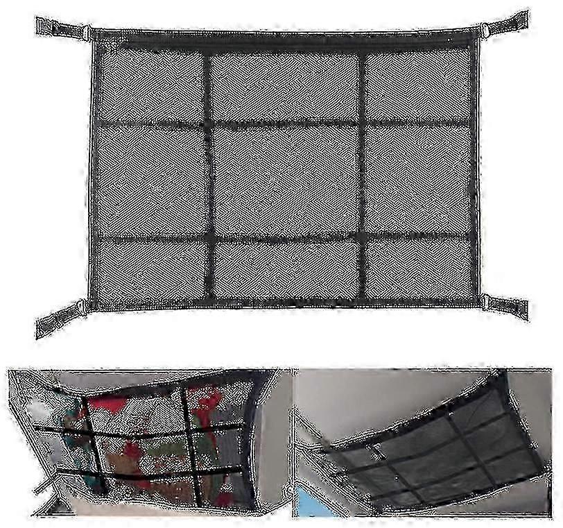 Car Ceiling Organizer - Cargo Net Pocket Mesh Storage Bag 25-26s