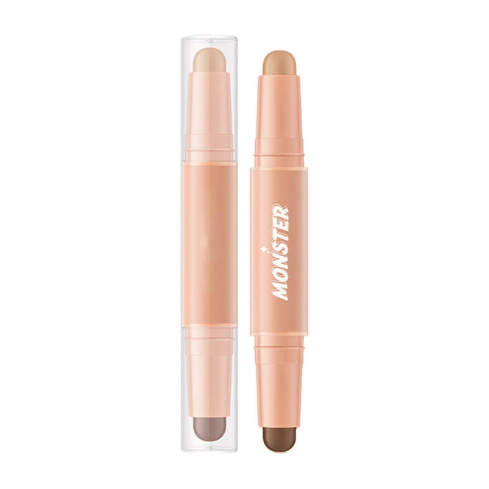 Highlighter Makeup Stick with Pearlescent Eyeshadow Palette, LongLasting Buildable Shimmer Effect