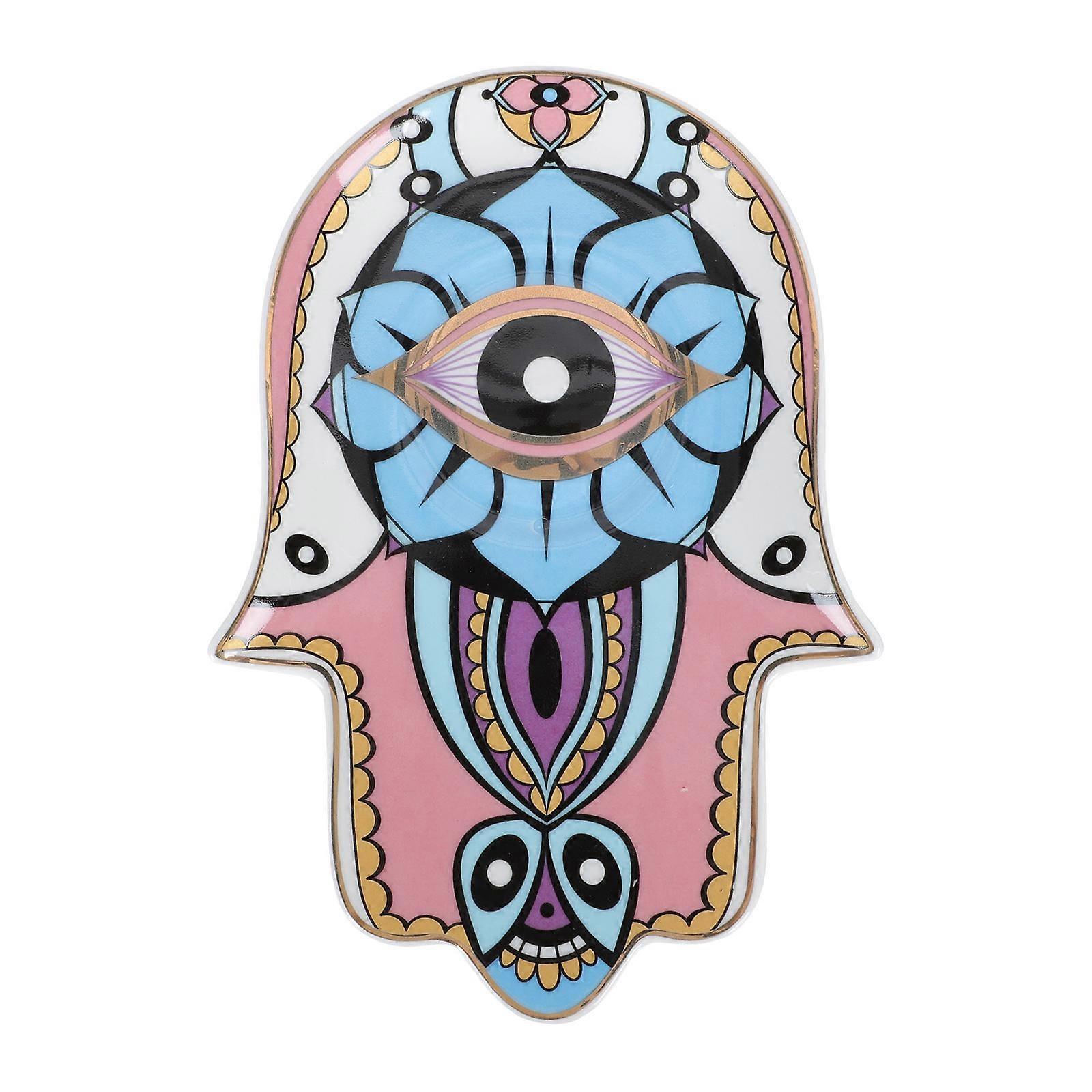 Buddha's-Hand Storage Plate Ceramic Jewelry Tray for Storage 2Pcs