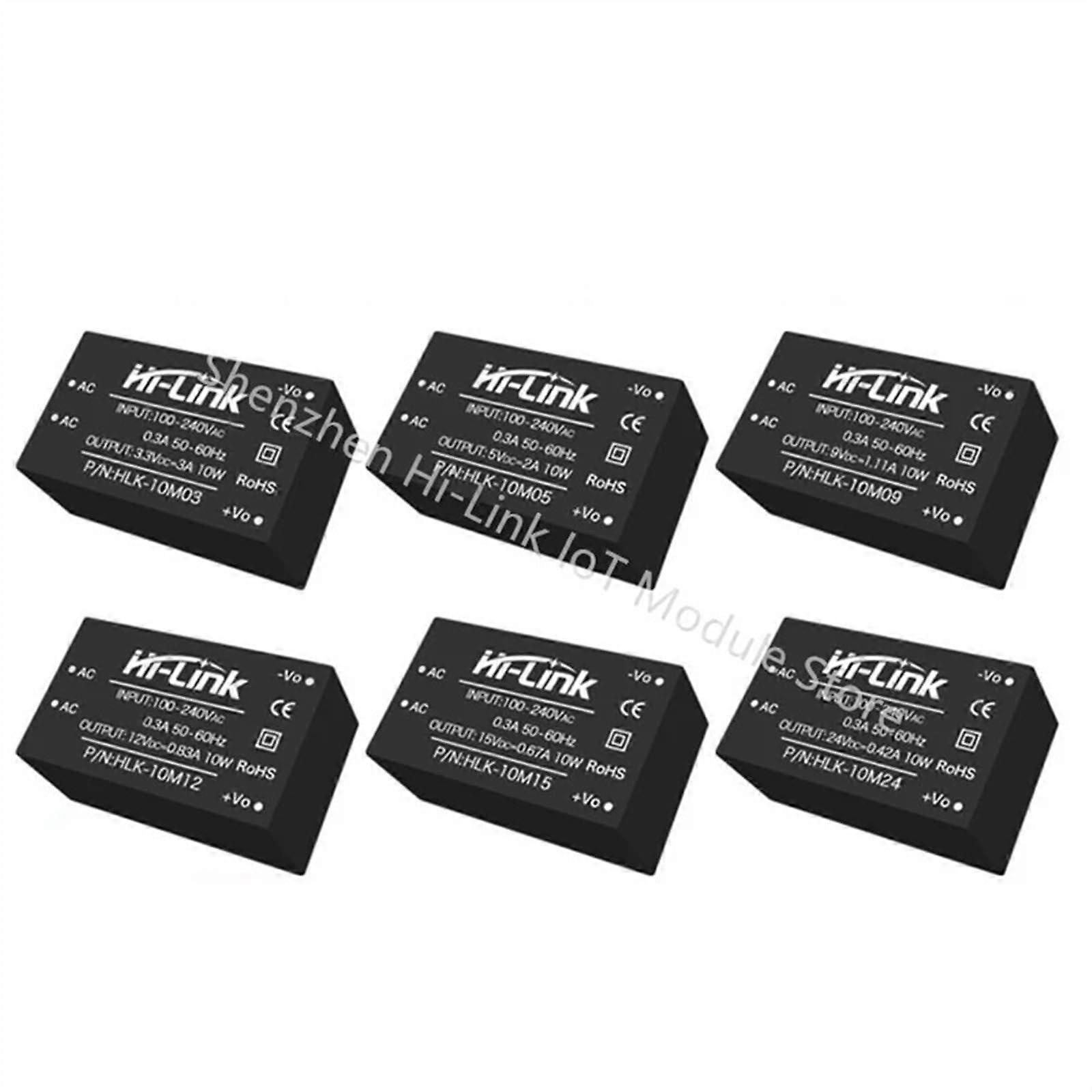 AC DC Step Down Power Supply Module HLK10M05 HLK10M03 3V24V Wide Voltage Adjustable 10W
