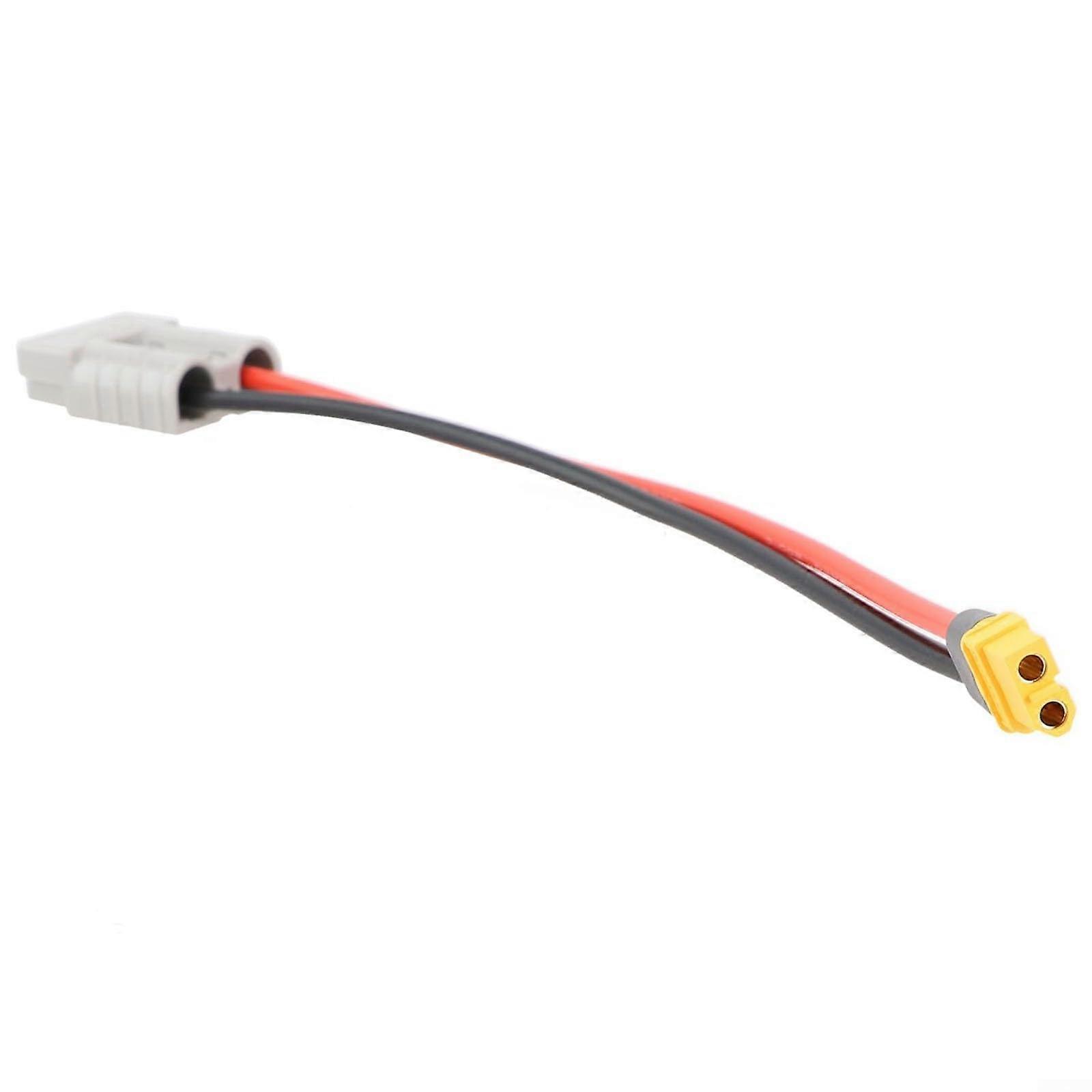 Solar Panel Connector Cable XT60 Adapter, 50A 600V 12AWG 30cm Extension for Solar Generator