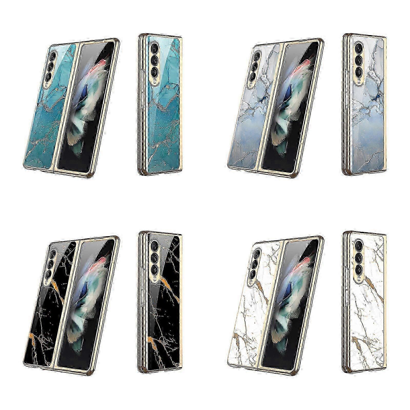 Samsung Fold 3 Case Marble Pattern Cover Protective Sleeve Z