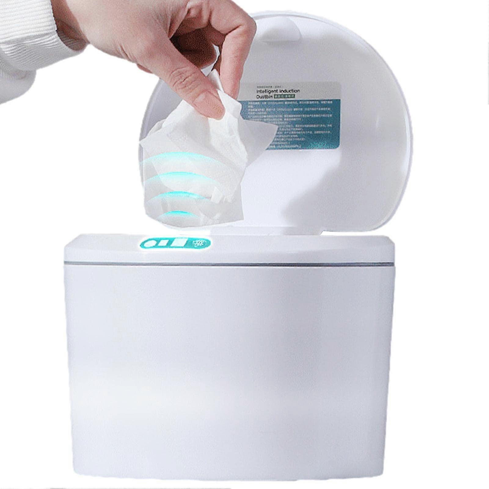 Touchless Trash Can 3L Smart Motion Sensor with Lid USB Rechargeable Waterproof for Kitchen Bedroom