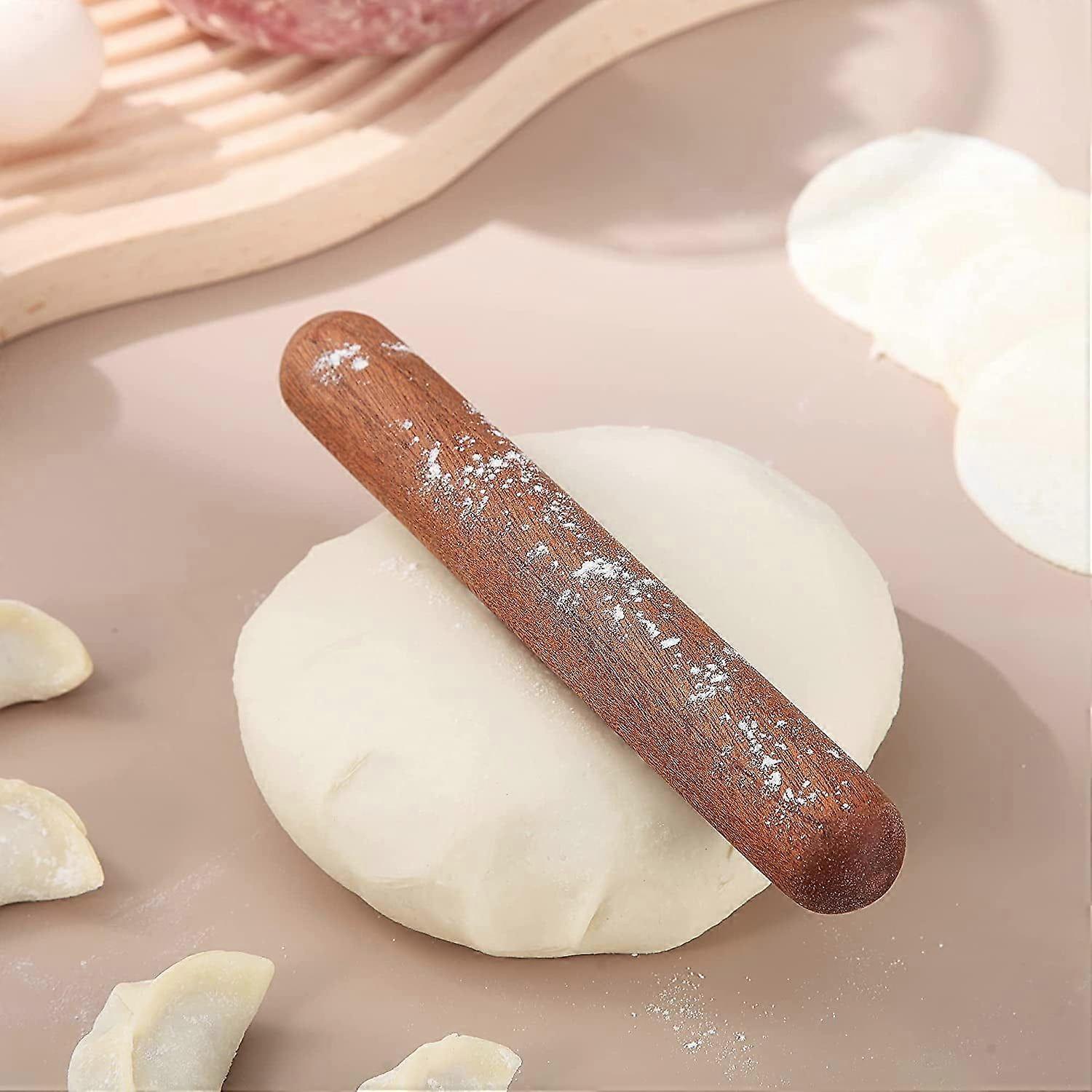 Rolo de madeira para assar, 20 cm (7,9 polegadas), perfeito para massas e bolinhos.