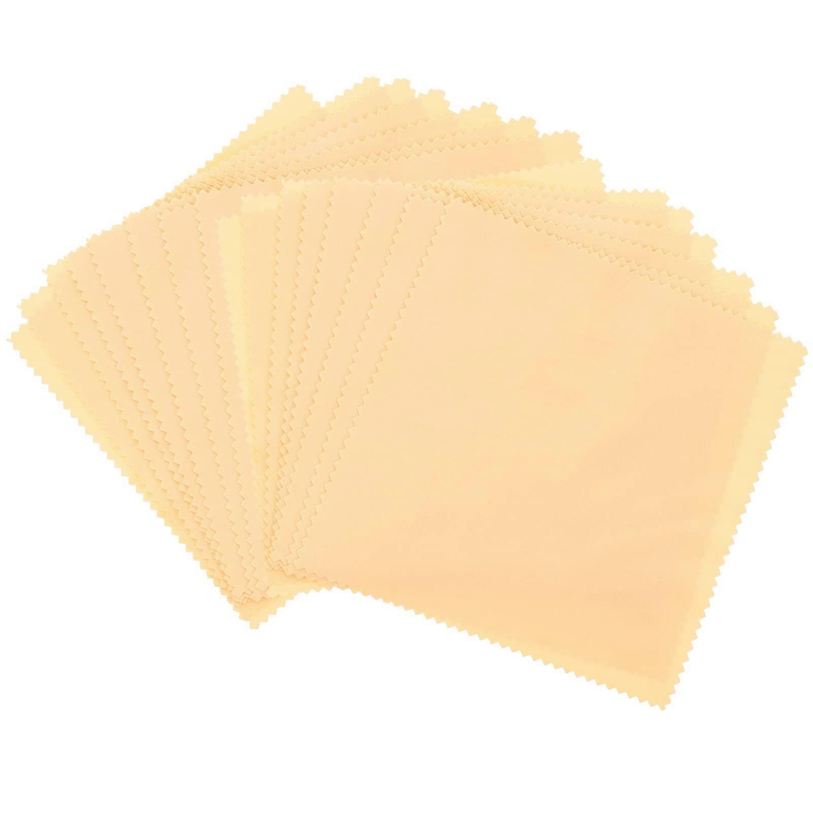 100pcs Microfiber Cleaning Cloths for Eyeglass and Camera Lens, Scratch Reusable Wipes