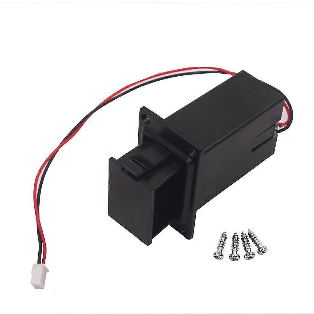 9V Battery Box for Guitar Bass Pickups, LowProfile Flat Mount Prewired Replacement