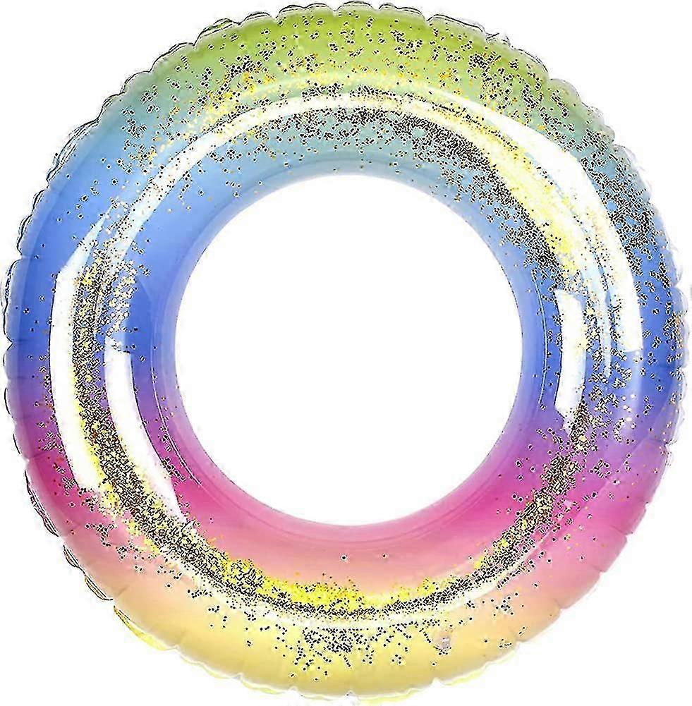 Swimming Ring For Adults, Transparent Floating Swimming Ring With Sequin