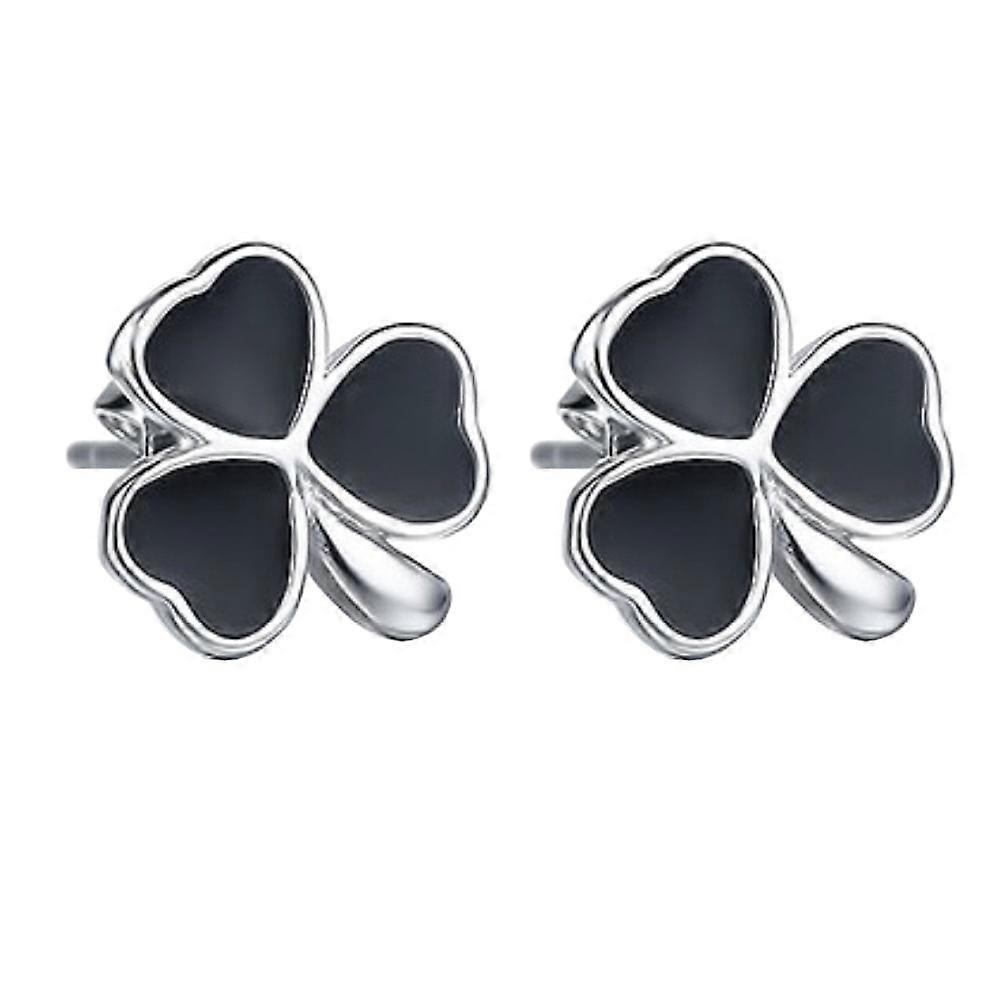 Pendientes de trébol para mujer, 1 par