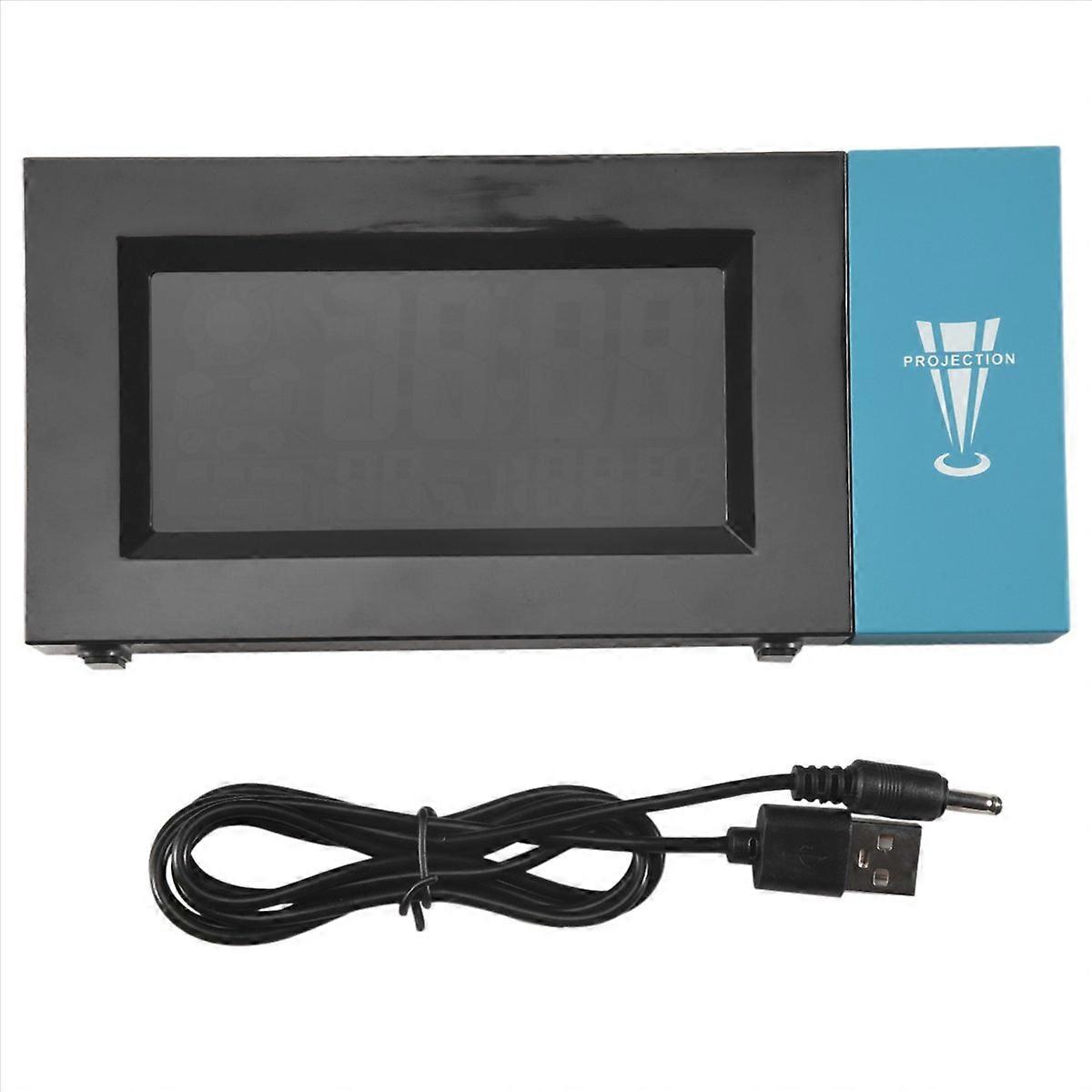 Projection Digital Alarm Clock Date Snooze Function Adjustable Angle Backlight Projector Led Clock w