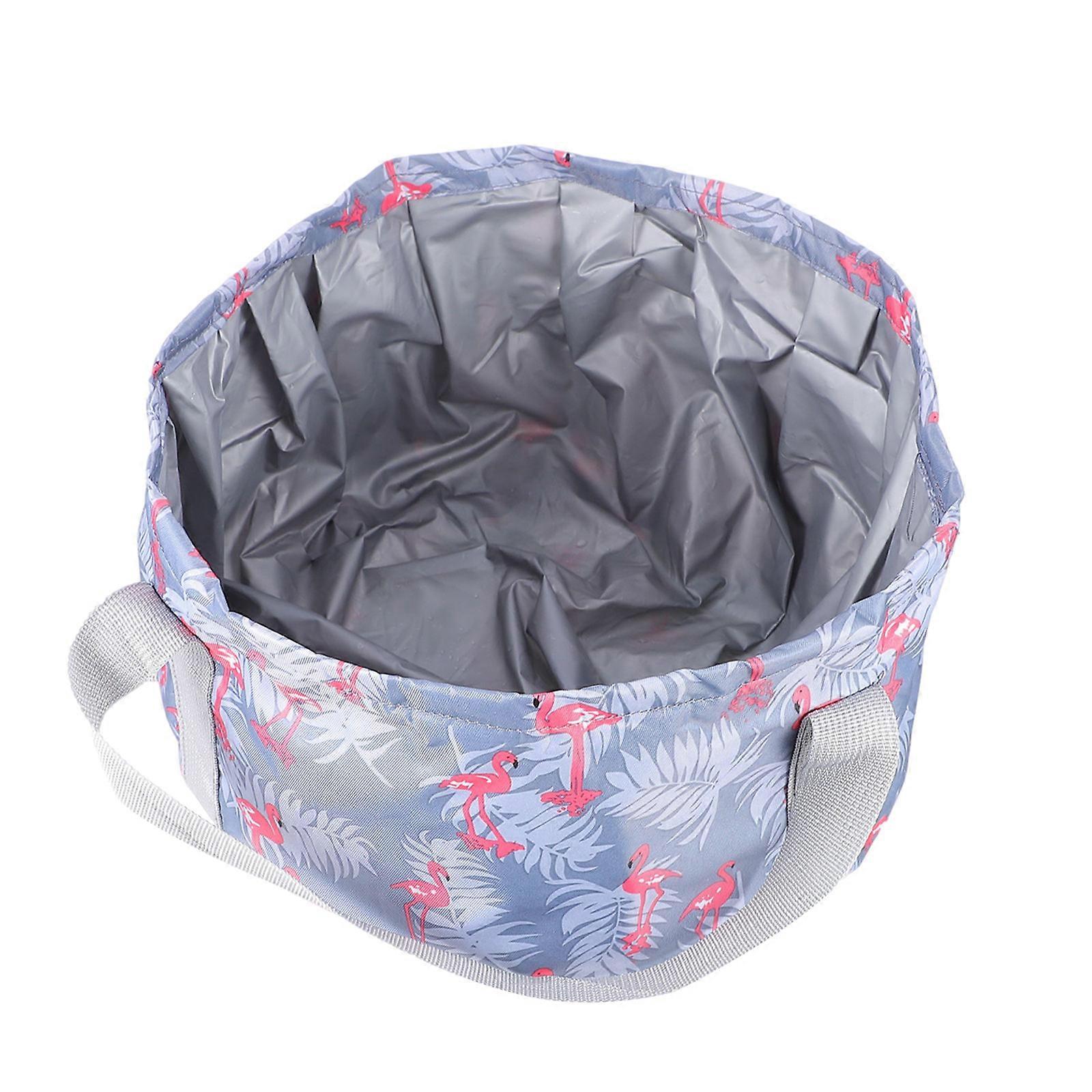 Foldable Foot Basin Water Bucket for Portable Use 2Pcs