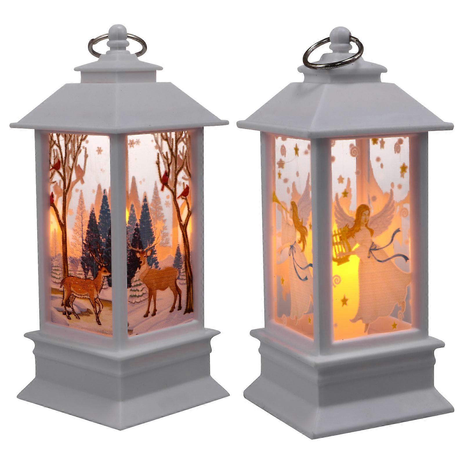 Decorative LED Lamp Handheld Light for Home Use 2Pcs Assorted Color