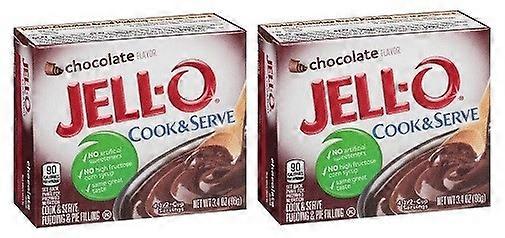 Jell-O Chocolate Cook &; Server, pudding og paifyll, 2-pakning